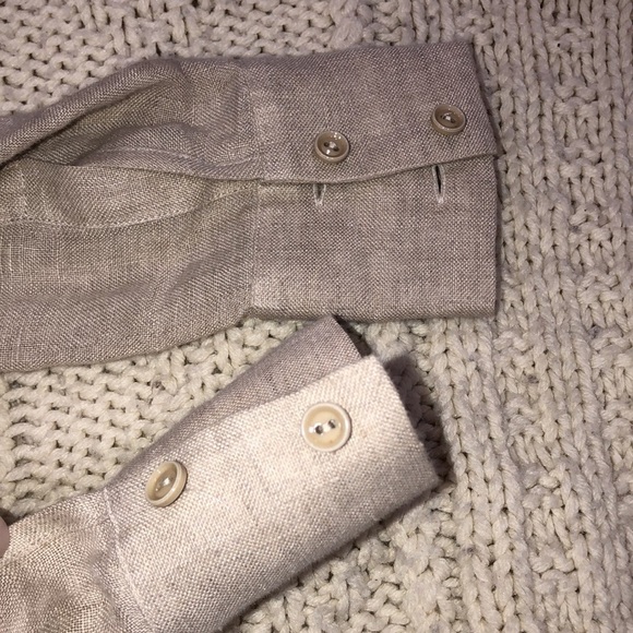 WORTH linen button down top size XP - Picture 6 of 9